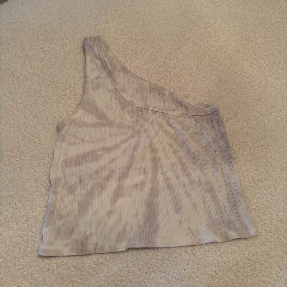 American Eagle One-Shoulder Ribbed Women Top